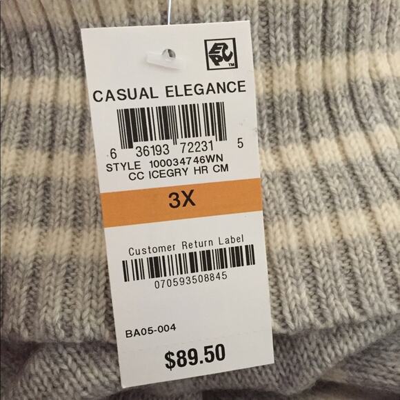 Charter Club Womens Cowl Pullover Sweater-3X - Picture 2 of 2